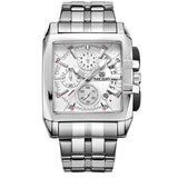 Luxury Full Steel Band Date Quartz  Business Big Dial Watch