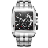 Luxury Full Steel Band Date Quartz  Business Big Dial Watch