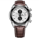 Original Quartz Leather Chronograph Army Military Watch