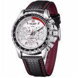 Luxury Quartz Fashion Casual Black PU Starp Watch