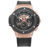 Leather Chronograph Military Watches Sports Quartz Watch