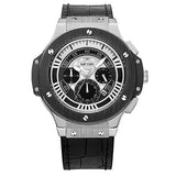Leather Chronograph Military Watches Sports Quartz Watch