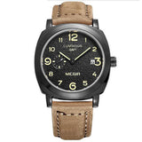 Fashion Luxury Leather Quartz Military Watch