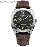 Fashion Luxury Leather Quartz Military Watch