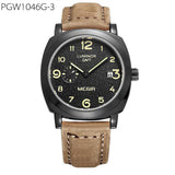 Fashion Luxury Leather Quartz Military Watch
