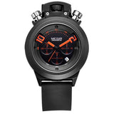 Multifunction Chronograph Sport Silicone Band Watch