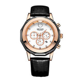 Fashion Leather Chronograph Ladies Watch