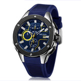 Luxury Sport Chronograph Silicone Strap Quartz Watch