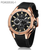 Luxury Sport Chronograph Silicone Strap Quartz Watch