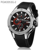 Luxury Sport Chronograph Silicone Strap Quartz Watch