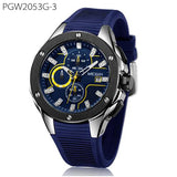 Luxury Sport Chronograph Silicone Strap Quartz Watch